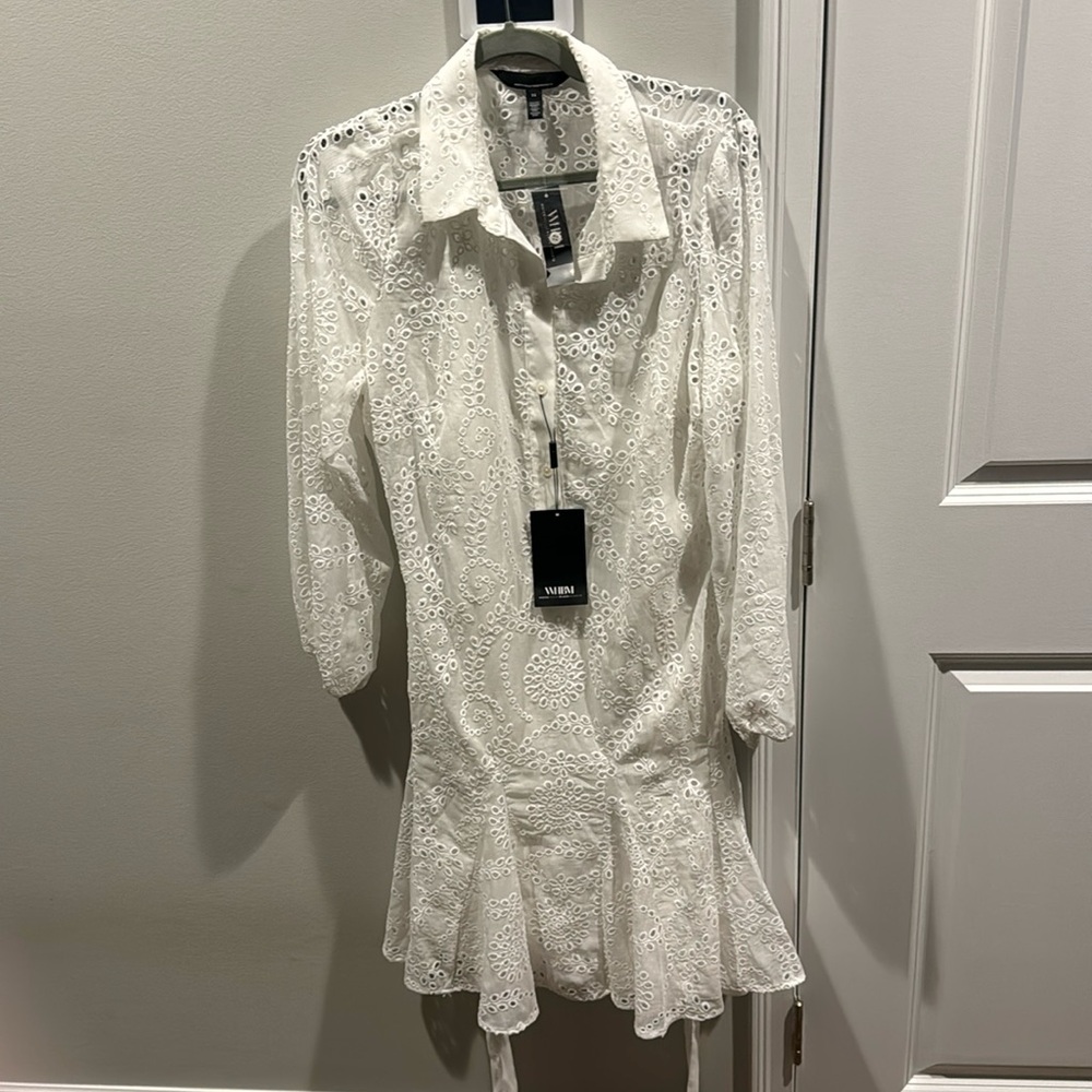 WHBM NWT great white dress